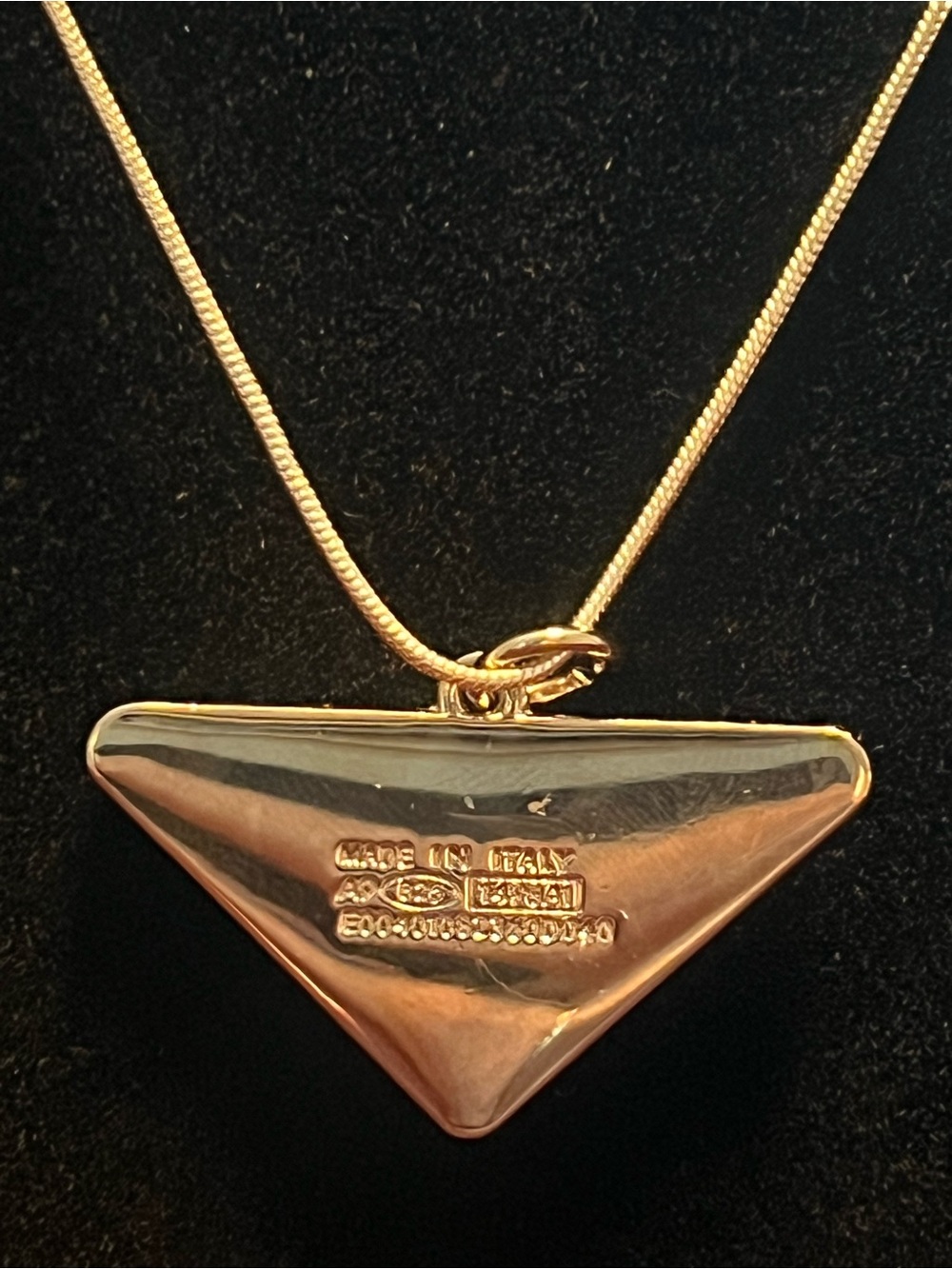 Authentic Prada Symbole jewelry pendant.
Necklace- Stamped Sterling Silver 925 - Picture 3 of 4